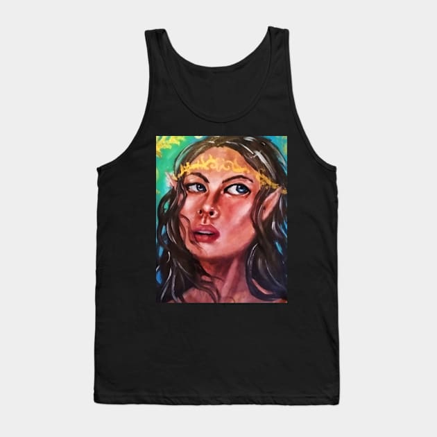 Elf girl Tank Top by YaebaArts